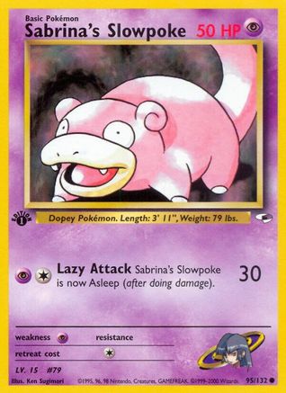 [PKM] Sabrina's Slowpoke (95/132) [Gym Heroes 1st Edition]