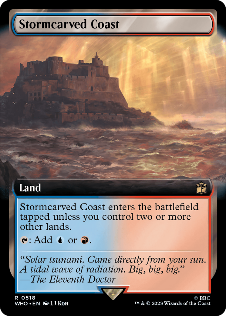 {R} Stormcarved Coast (Extended Art) [Doctor Who][WHO 518]