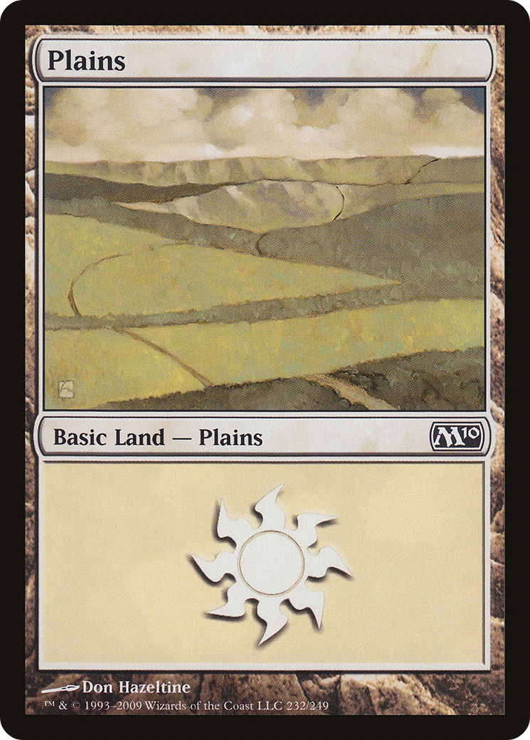 {B}[M10 232] Plains (232) [Magic 2010]