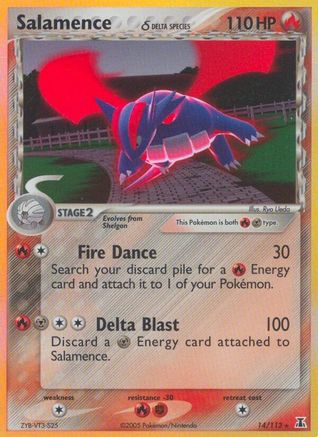 [PKM] Salamence (14/113) (Delta Species) (Stamped) [EX: Delta Species]