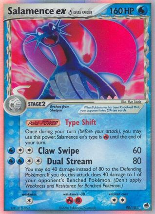 [PKM] Salamence ex (98/101) (Delta Species) [EX: Dragon Frontiers]