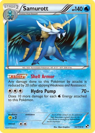 [PKM] Samurott (32/114) [Black & White: Base Set]