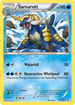 [PKM-R] Samurott (41/149) [Black & White: Boundaries Crossed]