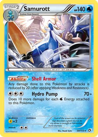 [PKM] Samurott (39/113) [Black & White: Legendary Treasures]
