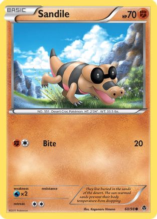 [PKM] Sandile (60/98) [Black & White: Emerging Powers]