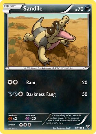[PKM] Sandile (69/146) [XY: Base Set]