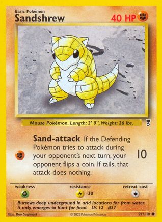 [PKM] Sandshrew (91/110) [Legendary Collection]
