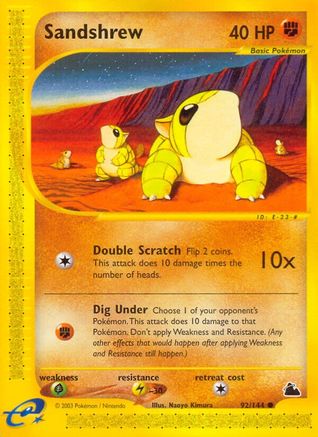 [PKM] Sandshrew (92/144) [Skyridge]