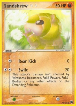 [PKM] Sandshrew (74/109) (Stamped) [EX: Team Rocket Returns]