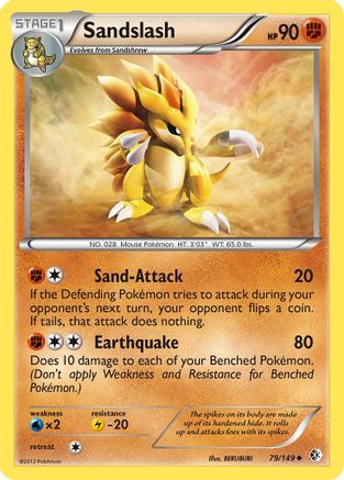 [PKM] Sandslash (79/149) [Black & White: Boundaries Crossed]