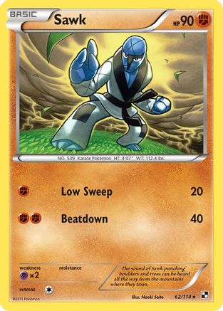 [PKM] Sawk (62/114) [Black & White: Base Set]