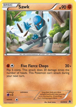 [PKM-C] Sawk (59/98) [Black & White: Emerging Powers]