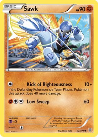 [PKM] Sawk (52/101) [Black & White: Plasma Blast]