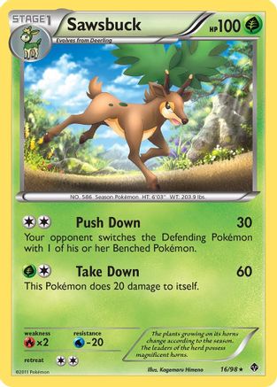 [PKM] Sawsbuck (16/98) [Black & White: Emerging Powers]
