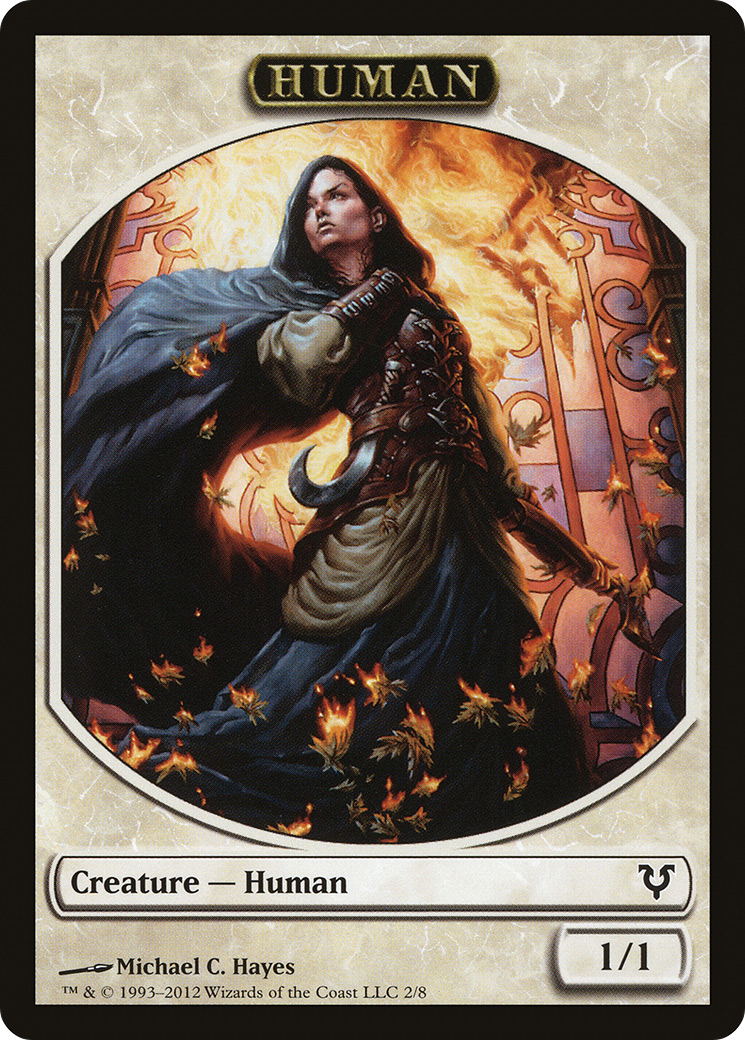 {T} Human Token (2/8) [Avacyn Restored Tokens][TAVR 002]