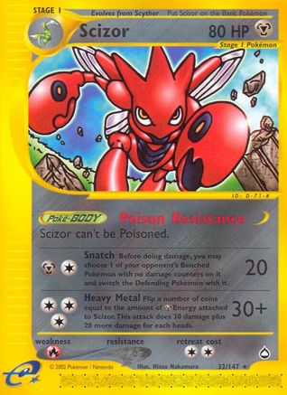 [PKM] Scizor (32/147) [Aquapolis]