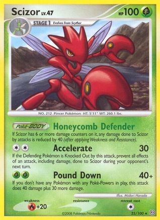 [PKM] Scizor (25/100) [Diamond & Pearl: Stormfront]