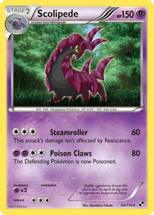 [PKM] Scolipede (54/114) [Black & White: Base Set]