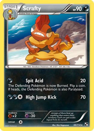 [PKM] Scrafty (69/114) [Black & White: Base Set]