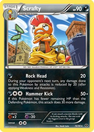 [PKM-R] Scrafty (74/99) [Black & White: Next Destinies]