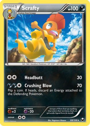 [PKM-R] Scrafty (68/108) [Black & White: Dark Explorers]