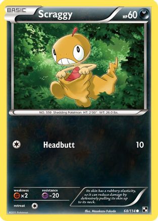 [PKM] Scraggy (68/114) [Black & White: Base Set]