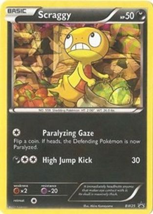 [PKM-R] Scraggy (BW25) [Black & White: Black Star Promos]