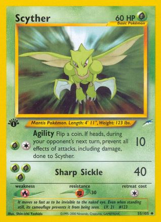 [PKM] Scyther (55/105) [Neo Destiny 1st Edition]