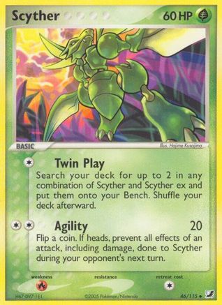 [PKM-C] Scyther (46/115) (Stamped) [EX: Unseen Forces]