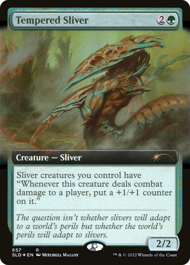 {R} Tempered Sliver (Extended Art) [Secret Lair Drop Promos][SLD 657]