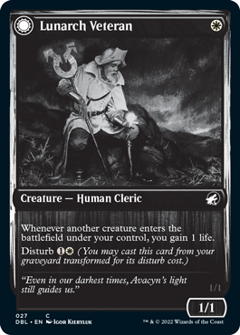 {C} Lunarch Veteran // Luminous Phantom [Innistrad: Double Feature][DBL 027]