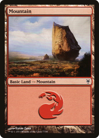 {B}[DDK 077] Mountain (77) [Duel Decks: Sorin vs. Tibalt]