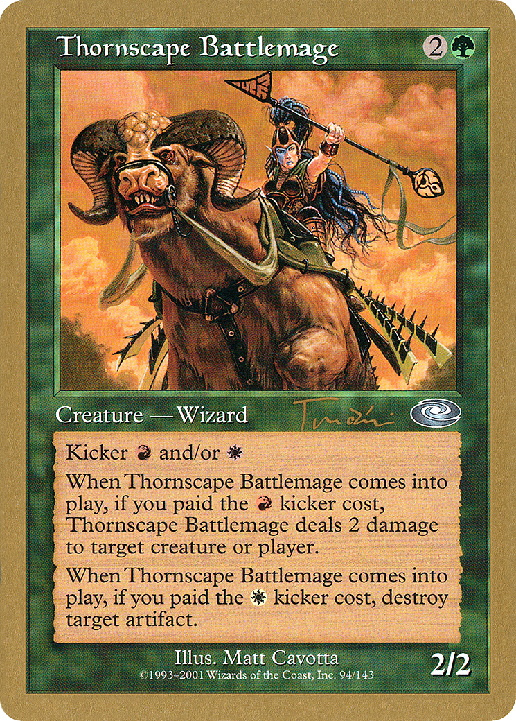 {C} Thornscape Battlemage (Jan Tomcani) [World Championship Decks 2001][GB WC01 JT94]