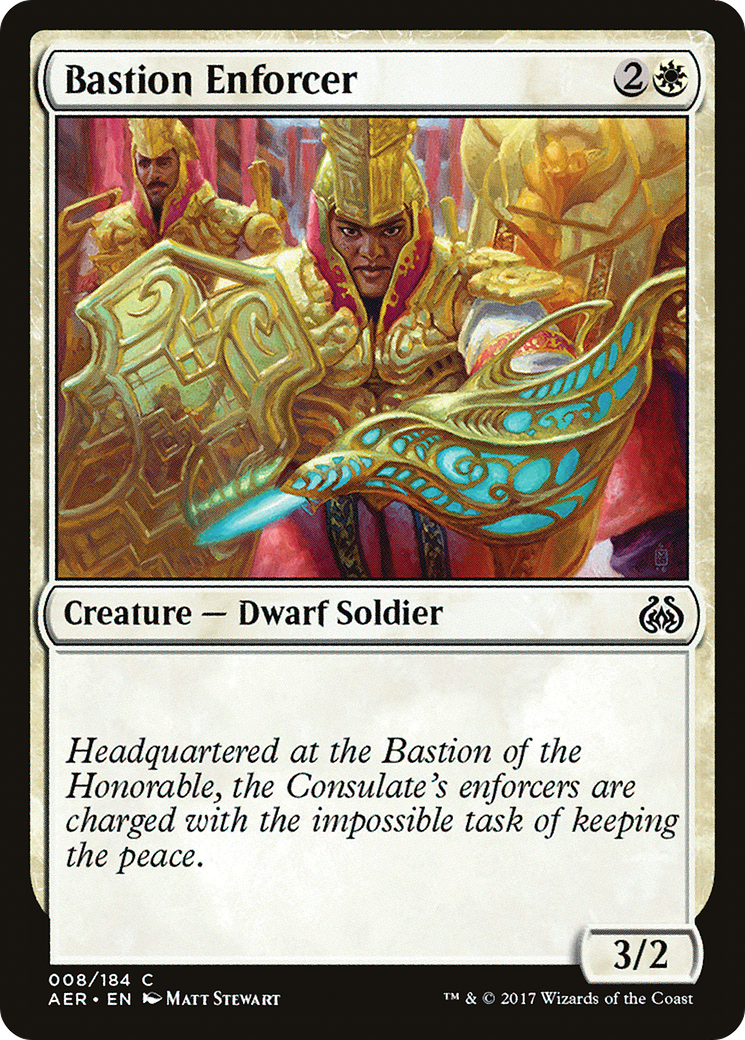 {C} Bastion Enforcer [Aether Revolt][AER 008]