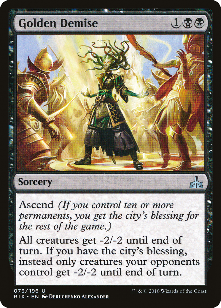 {C} Golden Demise [Rivals of Ixalan][RIX 073]