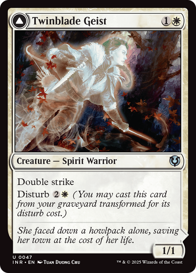 {C} Twinblade Geist // Twinblade Invocation [Innistrad Remastered][INR 047]