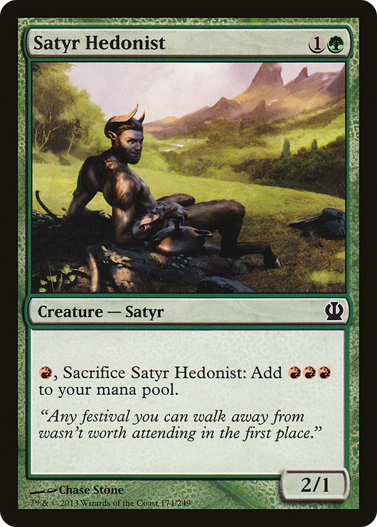 {C} Satyr Hedonist [Theros][THS 174]