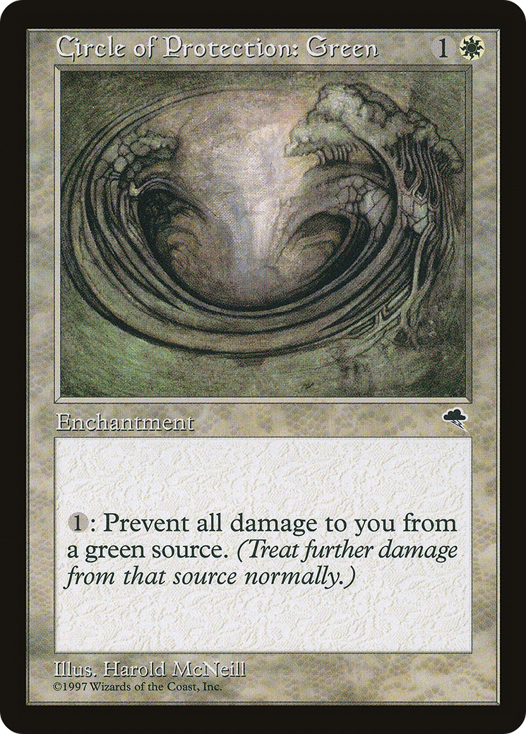 {C} Circle of Protection: Green [Tempest][TMP 010]