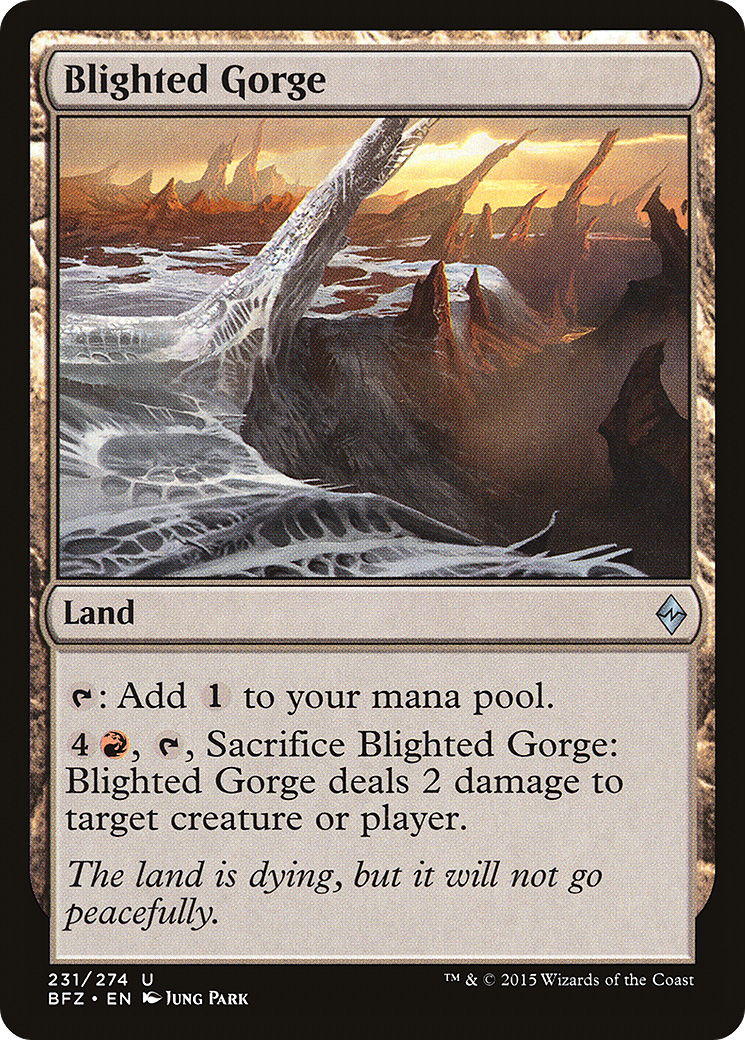 {C} Blighted Gorge [Battle for Zendikar][BFZ 231]