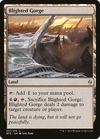 {C} Blighted Gorge [Battle for Zendikar][BFZ 231]