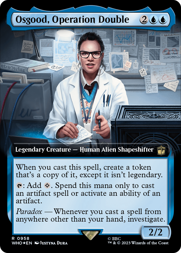 {R} Osgood, Operation Double (Extended Art) (Surge Foil) [Doctor Who][WHO 958]