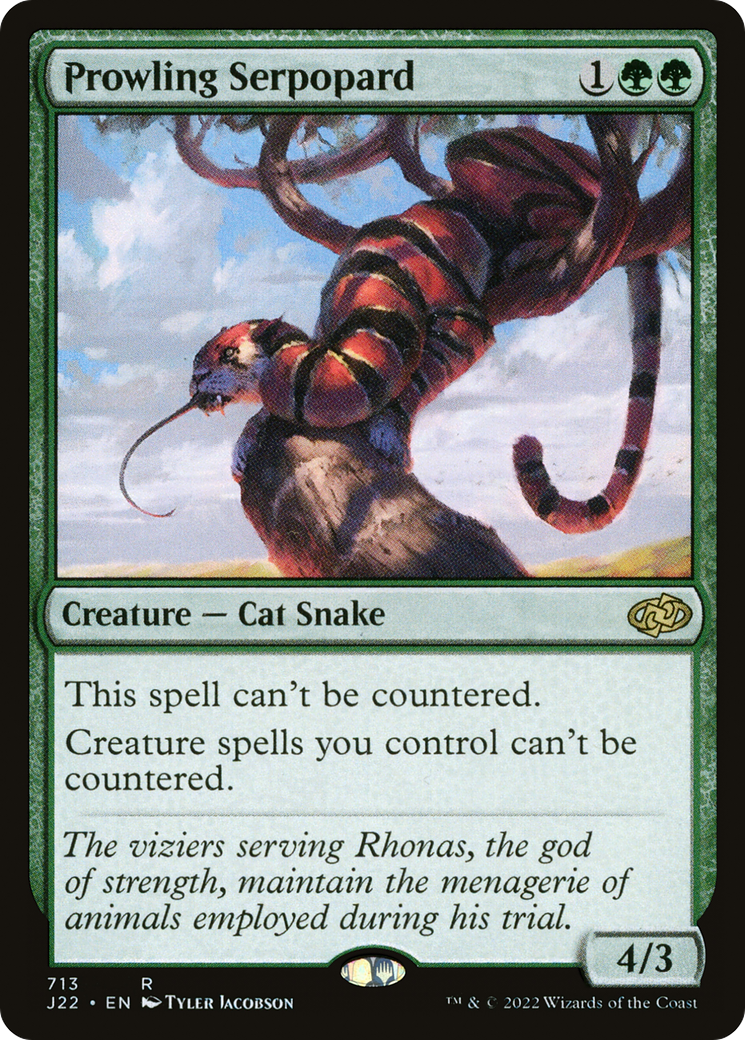 {R} Prowling Serpopard [Jumpstart 2022][J22 713]
