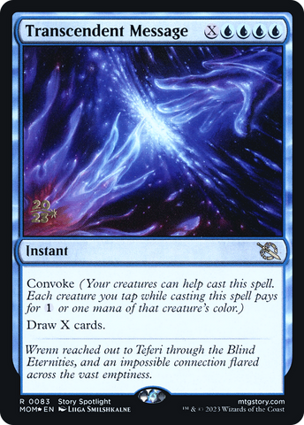 {R} Transcendent Message [March of the Machine Prerelease Promos][PR MOM 083]