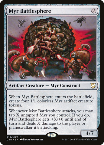 {R} Myr Battlesphere [Commander 2018][C18 212]