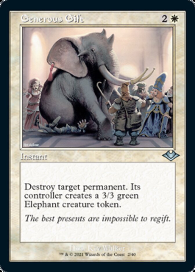 {C} Generous Gift (Retro Foil Etched) [Modern Horizons 2][RF ET MH1 002]