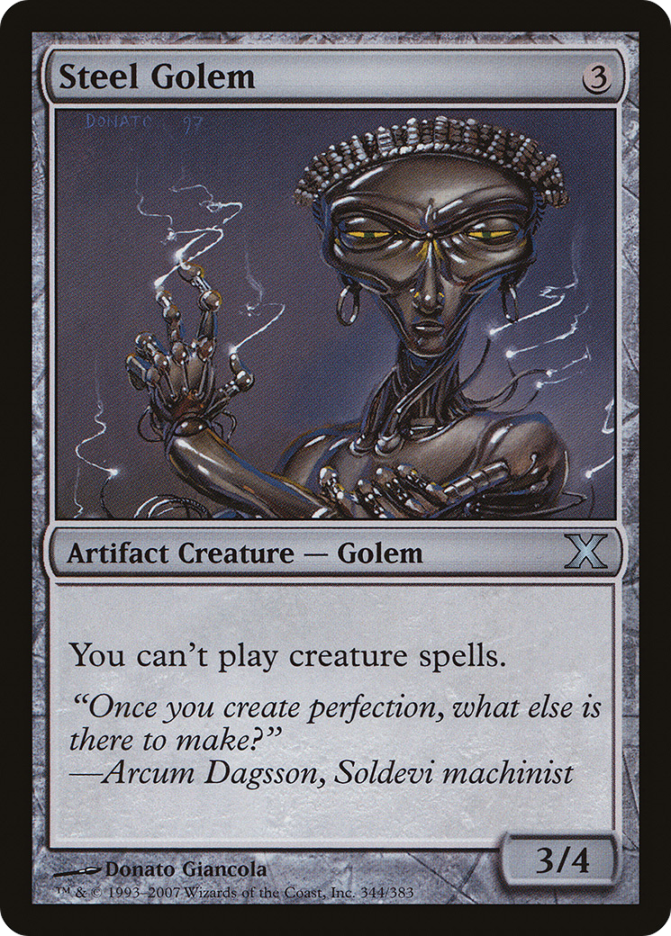 {C} Steel Golem [Tenth Edition][10E 344]