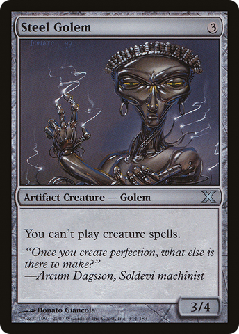 {C} Steel Golem [Tenth Edition][10E 344]