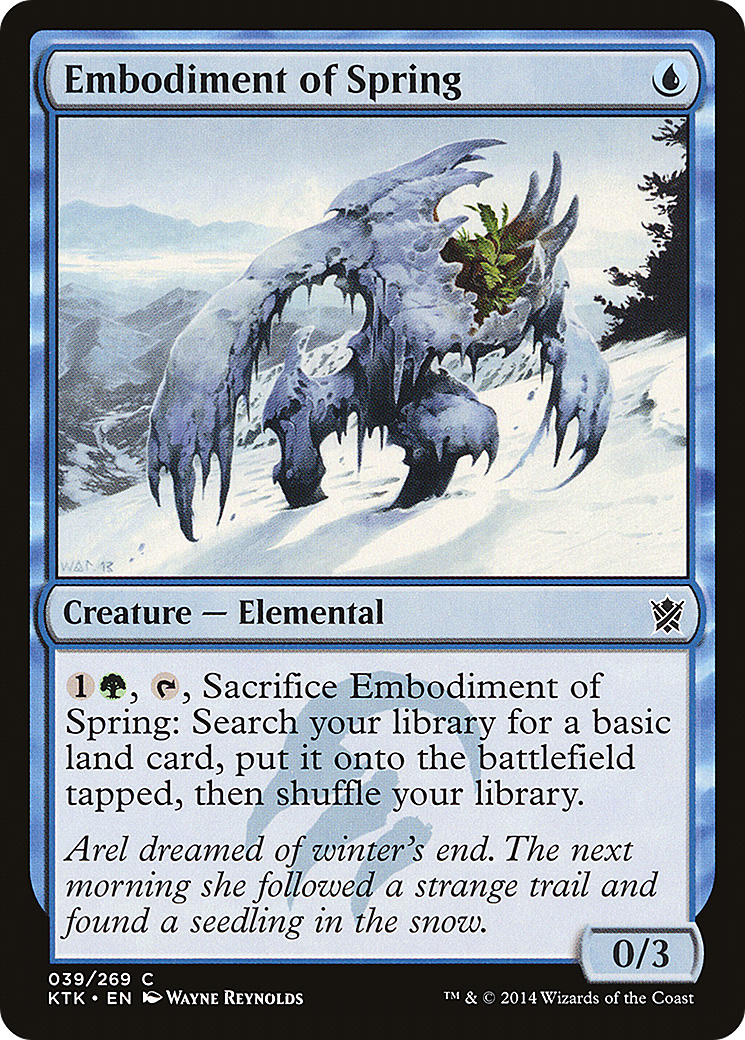 {C} Embodiment of Spring [Khans of Tarkir][KTK 039]