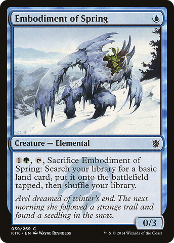 {C} Embodiment of Spring [Khans of Tarkir][KTK 039]