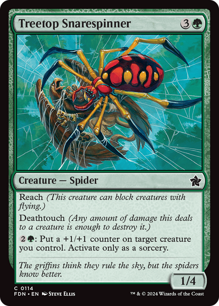 {@C} Treetop Snarespinner [Foundations][FDN 114]